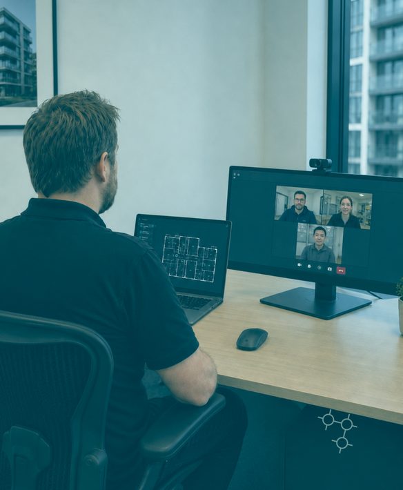 Reviewing a lighting control system remotely by video call
